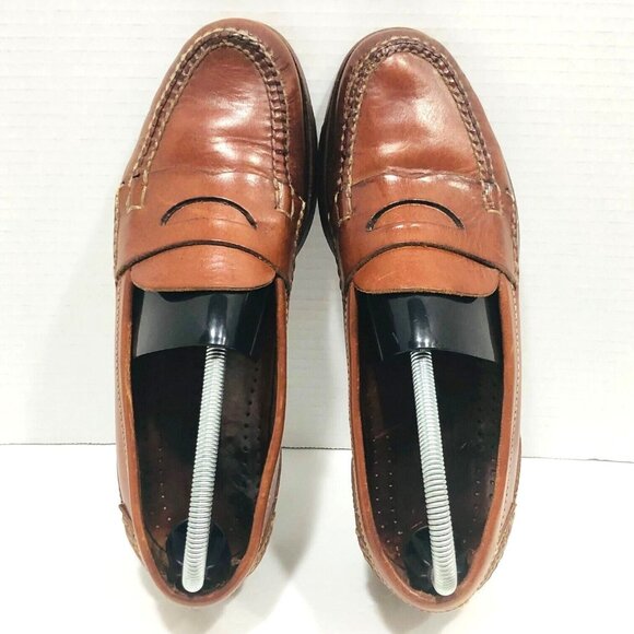 Cole Haan Country Pinch Penny Loafer Shoes Men's 8M Cognac Slip-On Dad Grandpa - Picture 2 of 9